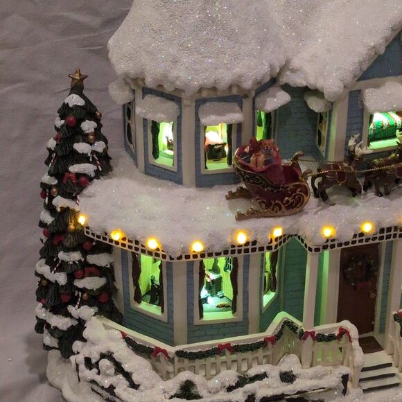 Thomas Kinkade Narrated Christmas House Twas The Night Before Christmas 79490 - Picture 6 of 10